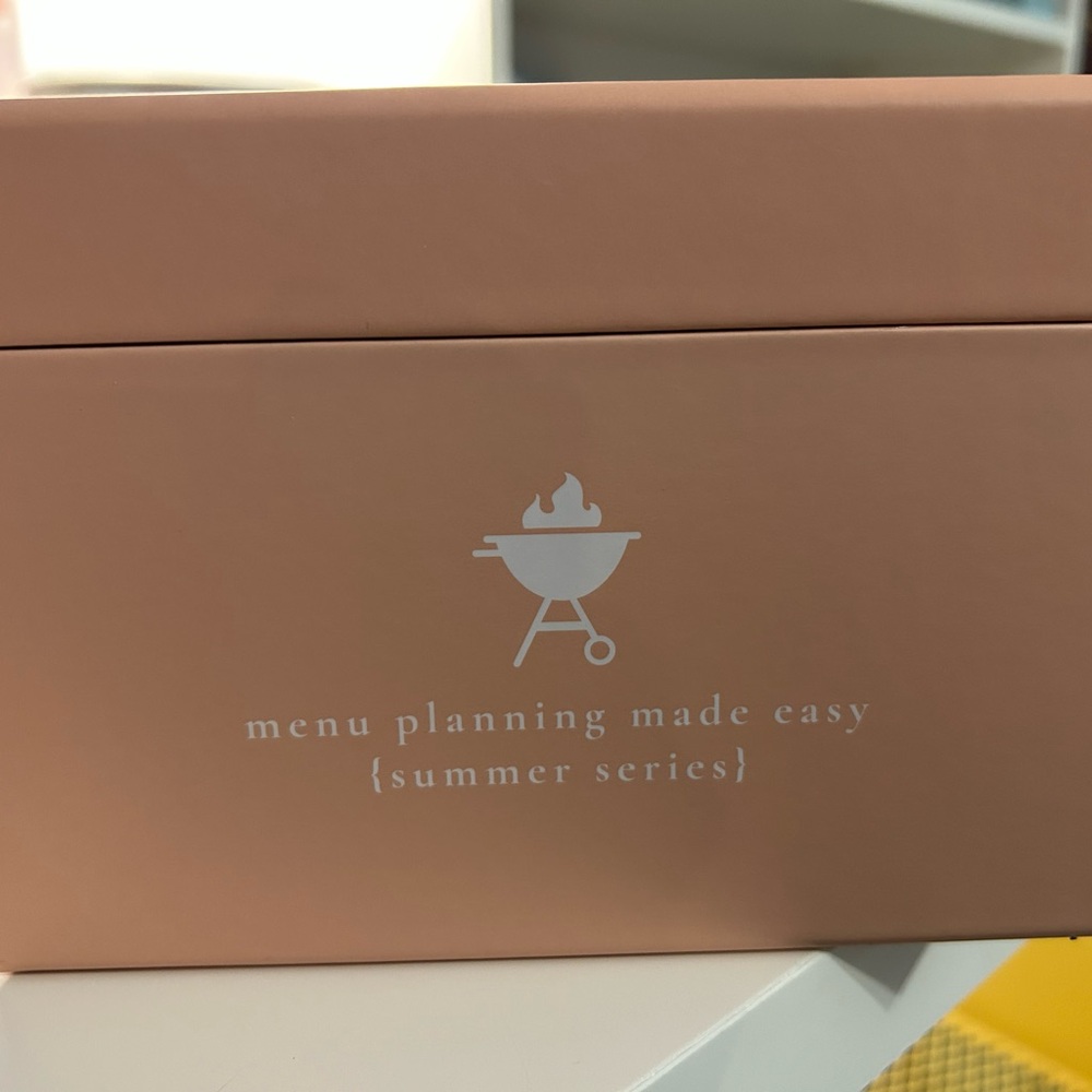 Summer Series Menu Planning Box - Pink